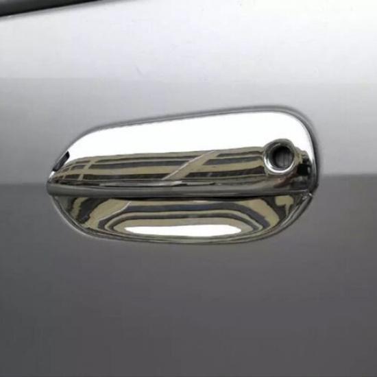 Cover Trim 4X For Honda Fit Jazz 2008-2013 Outside Door Handle ABS Bright Chrome