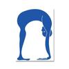 Scandinavian Posters and Prints Blue Nude Yoga Pose Canvas Painting Abstract Wall Pictures for Living Room Home Decor No Frame