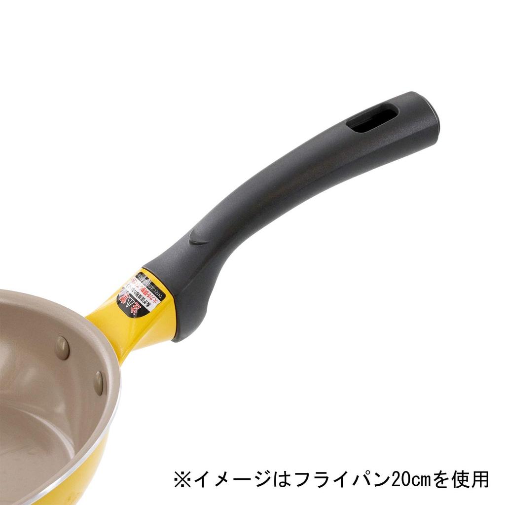 Bestco Frittierpfanne 18cm Gelb Hyper Premium Beschichtung 2 Jahre Garantie Induktionsgeeignet Tiefe Pfanne ND-8115