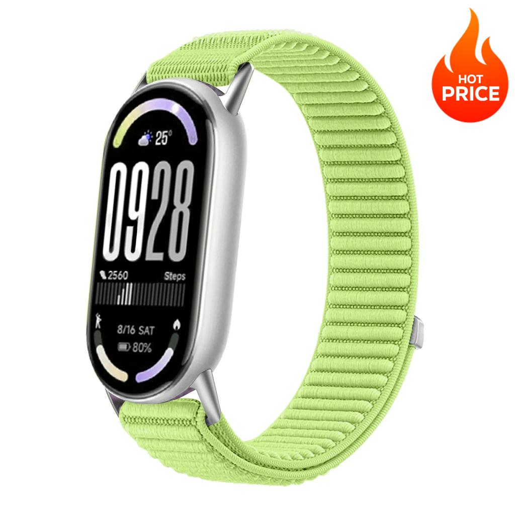 Sports Nylon Strap for Xiaomi Mi Band 10 9 8 Smart Bracelet Wristband Watchband for Mi Band 10 9 Replacement Band Accessories