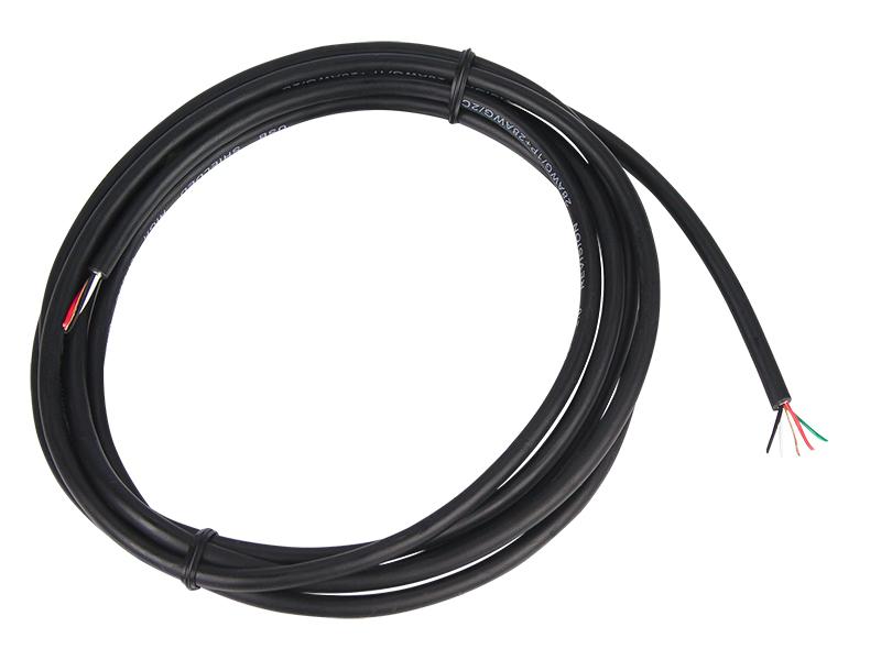 Usb Cable 4C + Round Screen Black