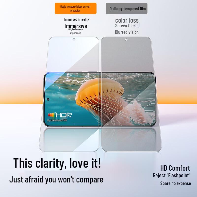 OnePlus Ace 5/5 Pro Displayschutz aus gehärtetem Glas (2er-Pack)