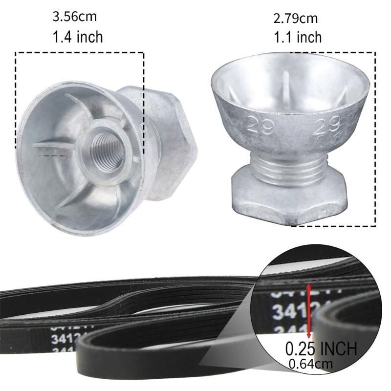 Dryer Belt and Pulley Replacement Dryer Machine Belt Metal and Plastic Texture Suitable for Longevity in Home Appliances