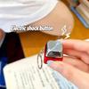 Electric Keyboard Click Keychain Street Trick Novelty Item Fidget Keychain Shocking Trick Clicker Toy