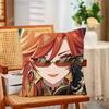 Genshin Impact Mavuika Throw Pillow Case For 45x45cm55x55cm30x30cm For Home Bedroom Decoration And Protector
