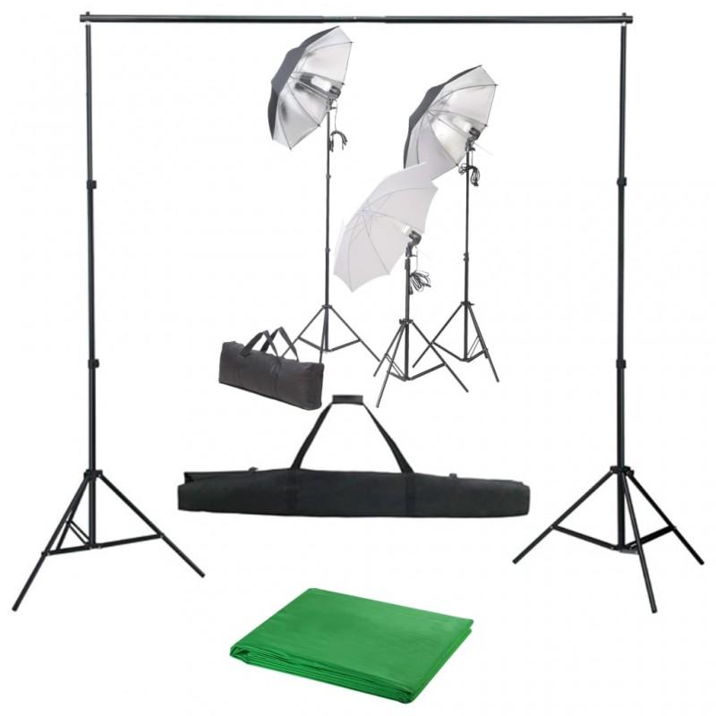 Day and Night - Day and Night Photo Studio Kit with Lights and Background Set