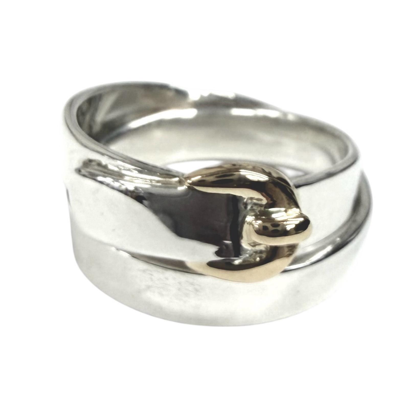 

Excellent HERMES Ring Double True Ring Combination Silver 925 Women 50 Used