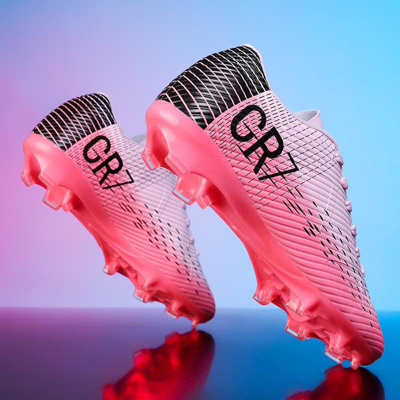 New Men Professional Football Boots Soccer Shoes Ultralight Breathable Unisex Match Training Grass Cleats Indoor Futsal Non-Slip