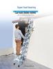 Guan Gu Wall-Mounted Attic Telescopic Ladder: Titanium-Magnesium Aluminum Alloy, Indoor/Outdoor Folding Lifting Ladder.