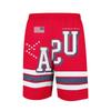 Men's Elastic Waist Shorts with USA Letter Print Star Pattern Lightweight Breathable Fabric for Daily Wear and Sports Activities