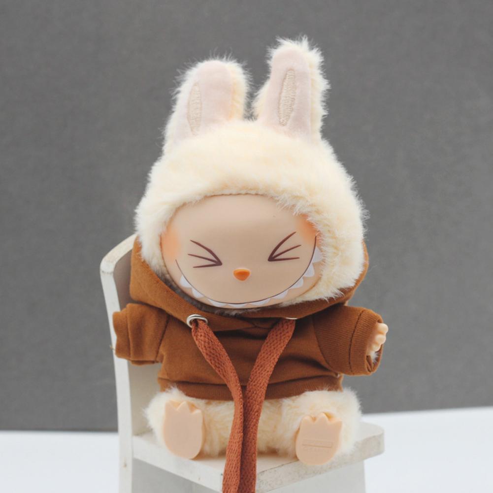For Labubu Doll Clothes Fashion Clothes Hoodies Doll Clothes Color Match Hoodies Dolls Accessories Cute Decoration Little Cloths