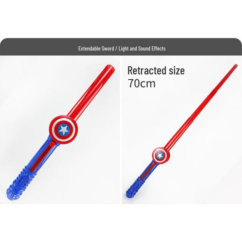 Children's Captain America Soft Bullet Launcher & Light-Up Mask Gift Set