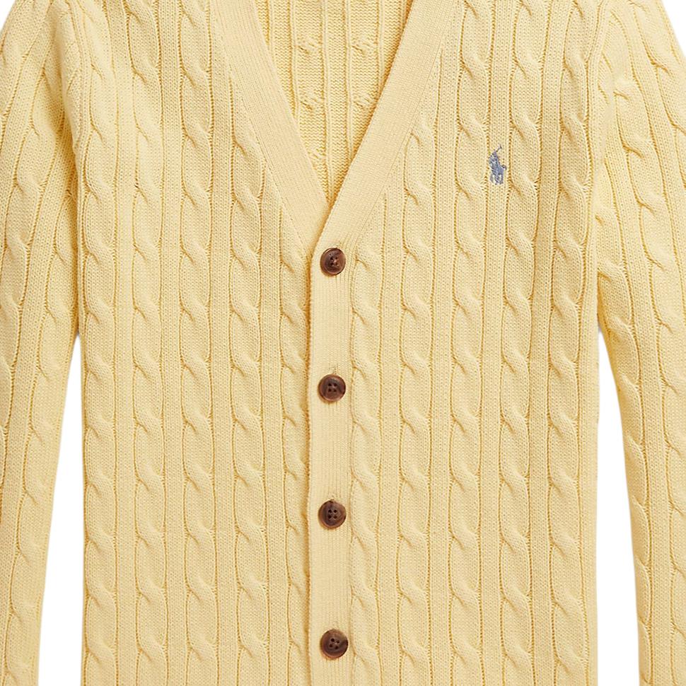 Polo Ralph Lauren Cable Knit Cotton V-Neck Cardigan Kids sweaters 323925717-501