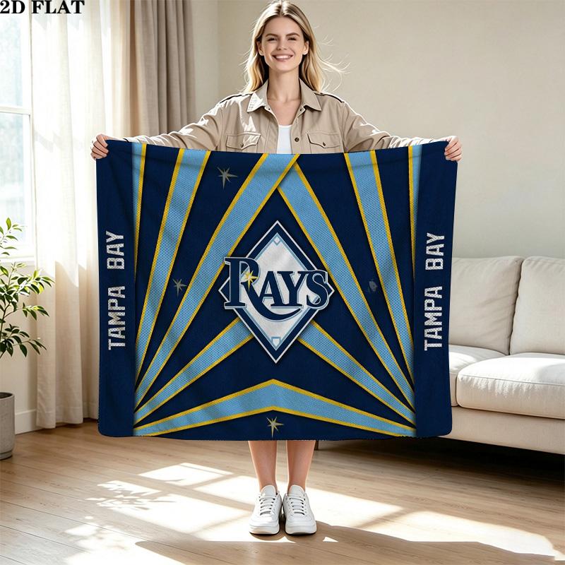 Tampa Bay Devil Rays Print Flannel Blanket High Quality Warm Comfortable Cover for All Seasons Perfect for Gifts Home Decor