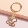 Creative Metal Snake Keychain Animal Key Ring Pendant for Men Women Key Holder Handbag Accessories DIY Jewlery Gift