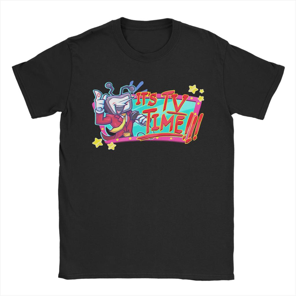 Deltarune Tenna T Shirt Men Women Pure Cotton Novelty TShirt Round Collar  Tees Short Sleeve Tops Plus Size