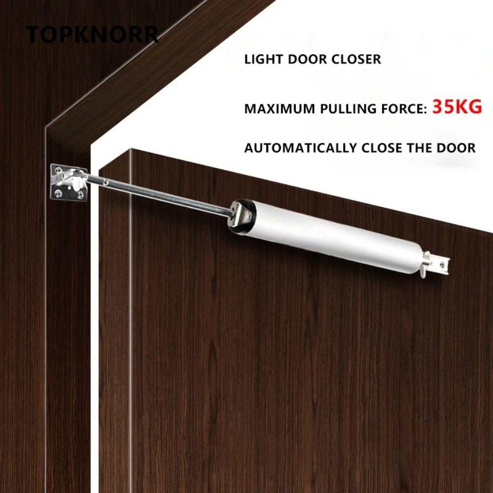 Anti-Pinch Pneumatic Door Closer Automatic Rebound Spring Return Device  Light Medium Wooden Doors