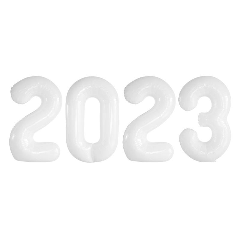 

2023 40-дюймовый цифровой шар из алюминиевой пленки Новогодний фон для новогодней вечеринки 40-дюймовый цифровой шар из алюминиевой пленки 40 inch white 2023