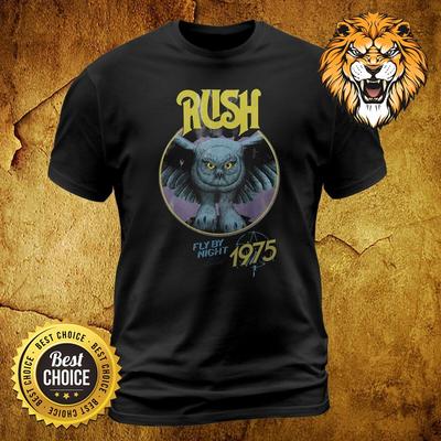 T-shirt Rush Magliette Vintage Cool per Band Owl Fly By Night S-3XL 2A5263