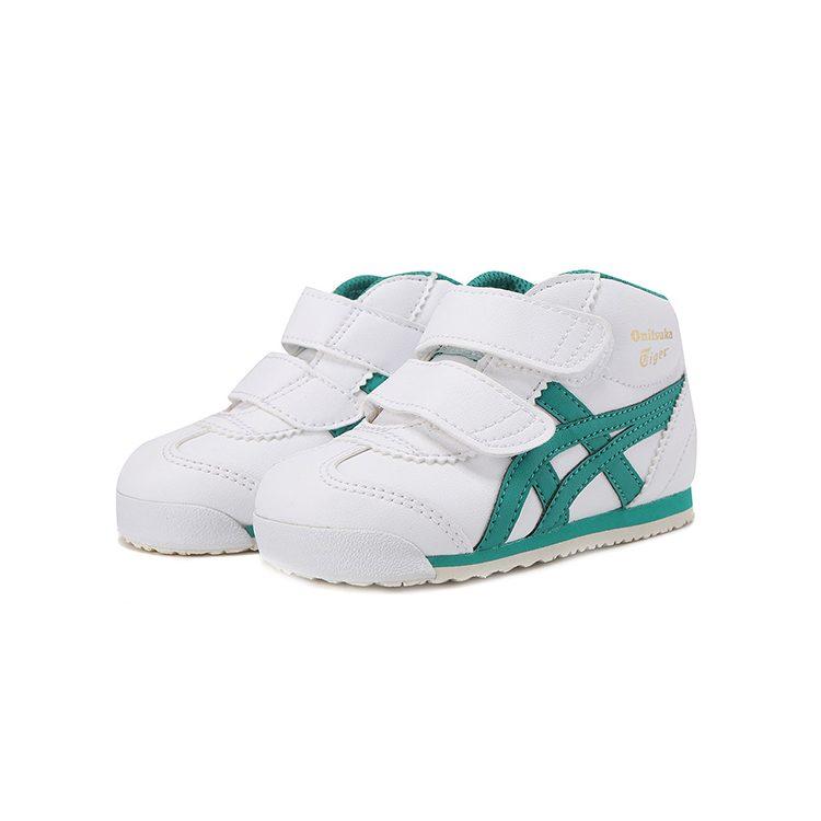 Onitsuka Tiger Mexico Mid Runner Versatile Slip Resistant Abrasion Resistant Mid top Toddler Shoes Infant And Toddler 1184A001-103
