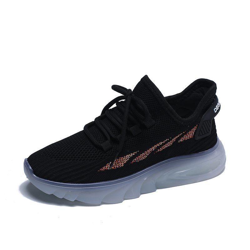 Jelly Sole Women's Shoes New Women's Casual Shoes Running Trendy Shoes Flying Woven Breathable Sneakers Women