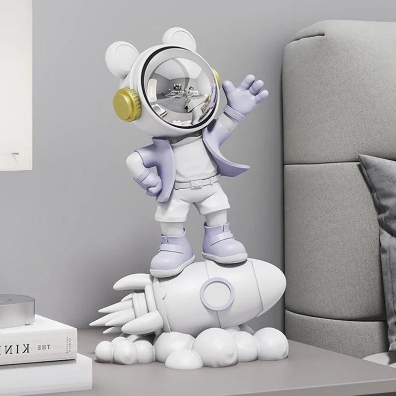 Astronaut Figure Statue Astronauts Sculpture Room Home Decoration Accessories Figurines for Interior living room decoration gift