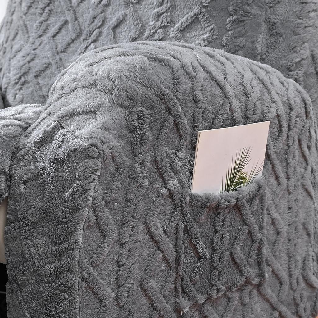 4/6/8 Stück pro Set, doppelseitiger Jacquard-Zopf Chivas Sofabezug, elastischer weicher Sofasesselbezug dekorativer Schutz