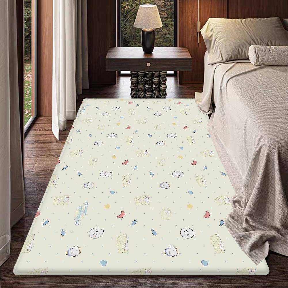 M-Moppu Floor Mat INS Style Soft Bedroom Floor House Laundry Room Mat Anti-skid Household Carpets
