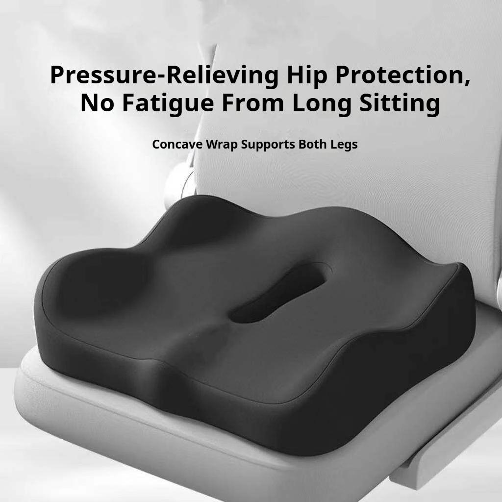 Ergonomic Memory Foam Seat Cushion Orthopedic Coccyx Tailbone Support Pillow Office Chair Driving Sciatica Back Pain Relief Pad