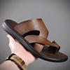 Men's Flat Slippers New Outdoor Breathable Casual Soft Sole Beach Shoes Lightweight Comfort Fashion Non Slip Male Sandals