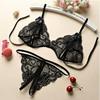 Plus Size Sexy Lingerie Set: Open Crotch Lace Thong for Pure Desire