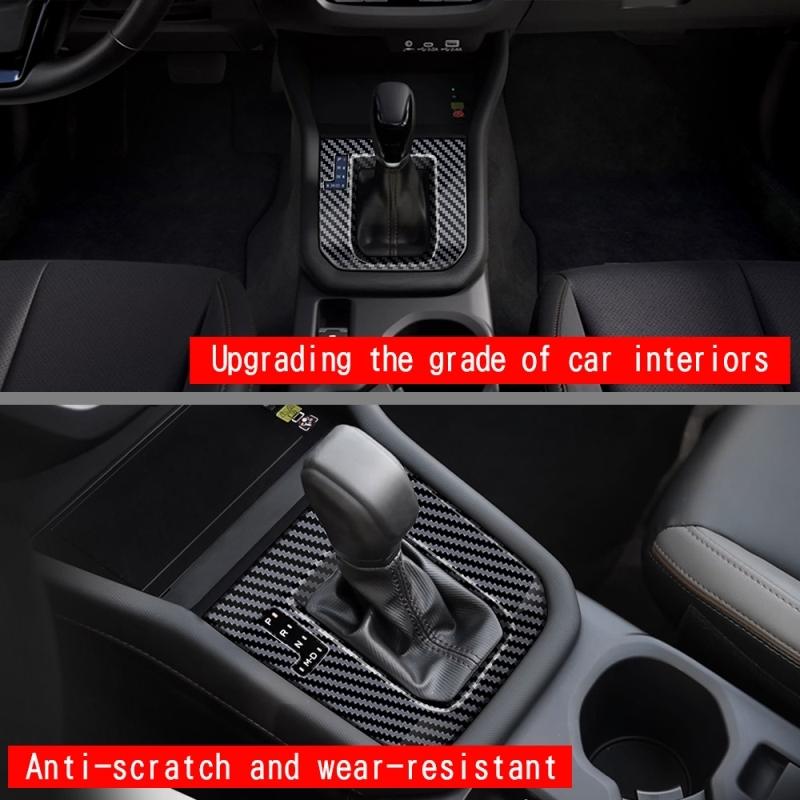 For Subaru Forester 2025 Abs 3d Partsbonfiber Center Conlose Gear Shift Panle Front Water Cup Holder Cover Interior