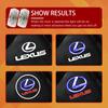 LED Bil Dør Logo Prosjektor Ghost Shadow Velkomstlys For Lexus ES250 ES300 ES350 RX300 LX470 LX570 ES RX GX UX RC Tilbehør