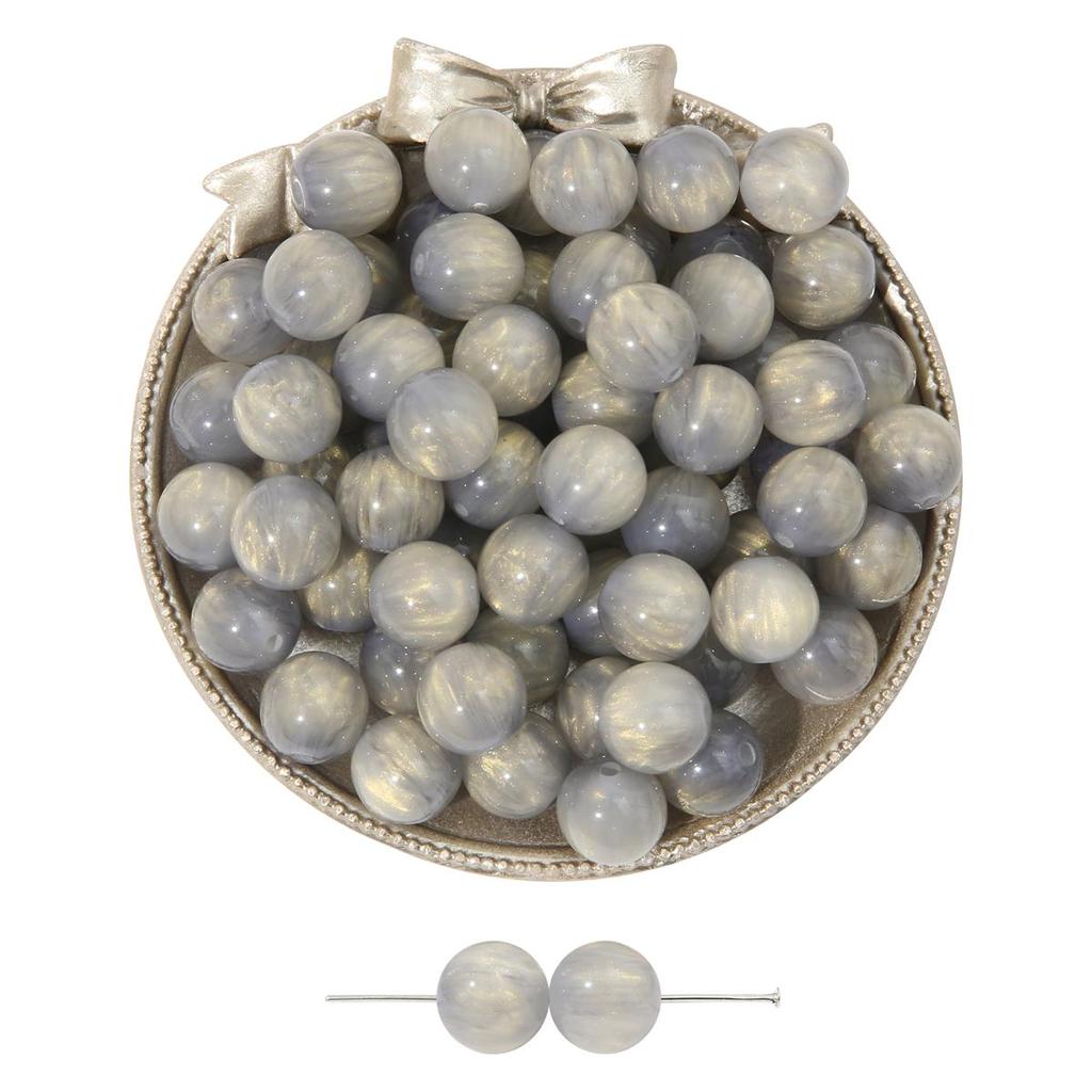 10-50Pcs Handmade Resin Beads Gold Foild Cat's Eye Beads for Necklace Bracelet Earring Jewelry Making Beads