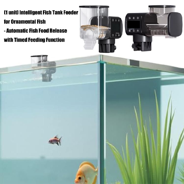 Digital Timer Fish Feeder For Aquariums Automatic Food Dispenser Quiet Operations Easy Installation Design for Pet Care