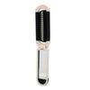 Folding Hair Brush with Mirror Portable Lightweight Pocket Size Massage Comb Hair Brush for Travel Cream White
