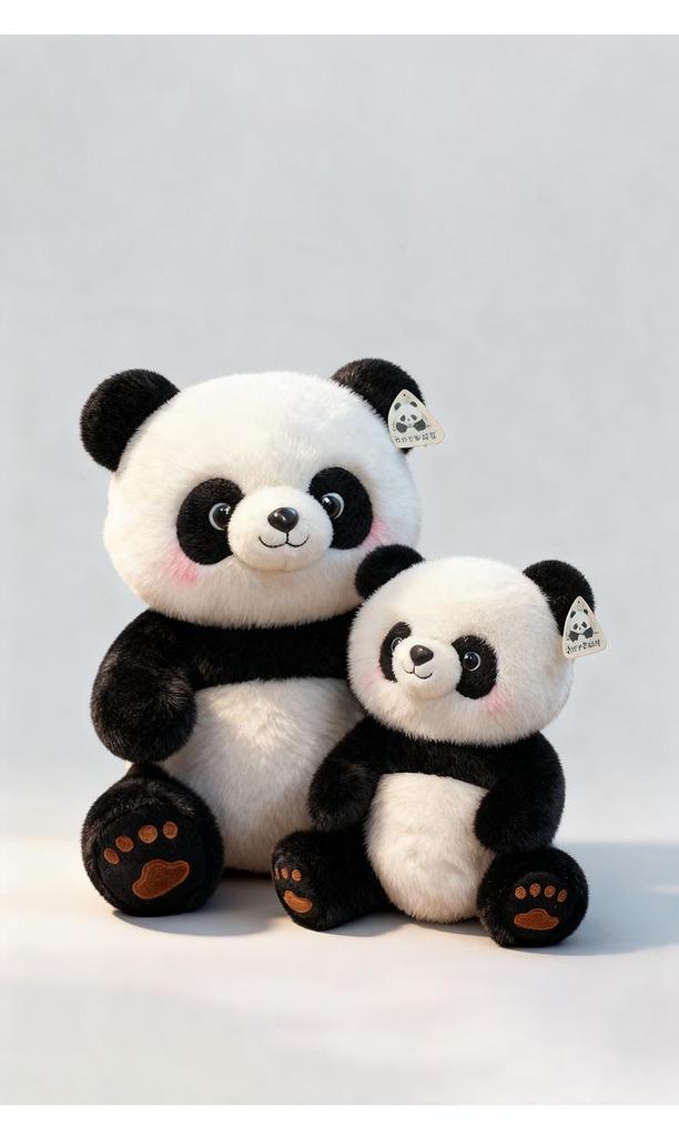 Soft Sitting Panda Plush Toy Doll - Cute Birthday Gift