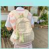 Stylish Plaid Backpack For Men And Women Large Capacity Waterproof Durable