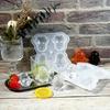 Charm Lovely Penguins Sturdy Silicone Ice Tray 4 Molds with Lid Craft Supplies for Refreshing Beverage Experience