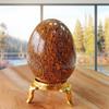 Healing Mariam Jasper Crystal Eggs Polished Gemstone Crystals Mariam Jasper Stone Egg with Stand for Decorative Crystal At Home Décor