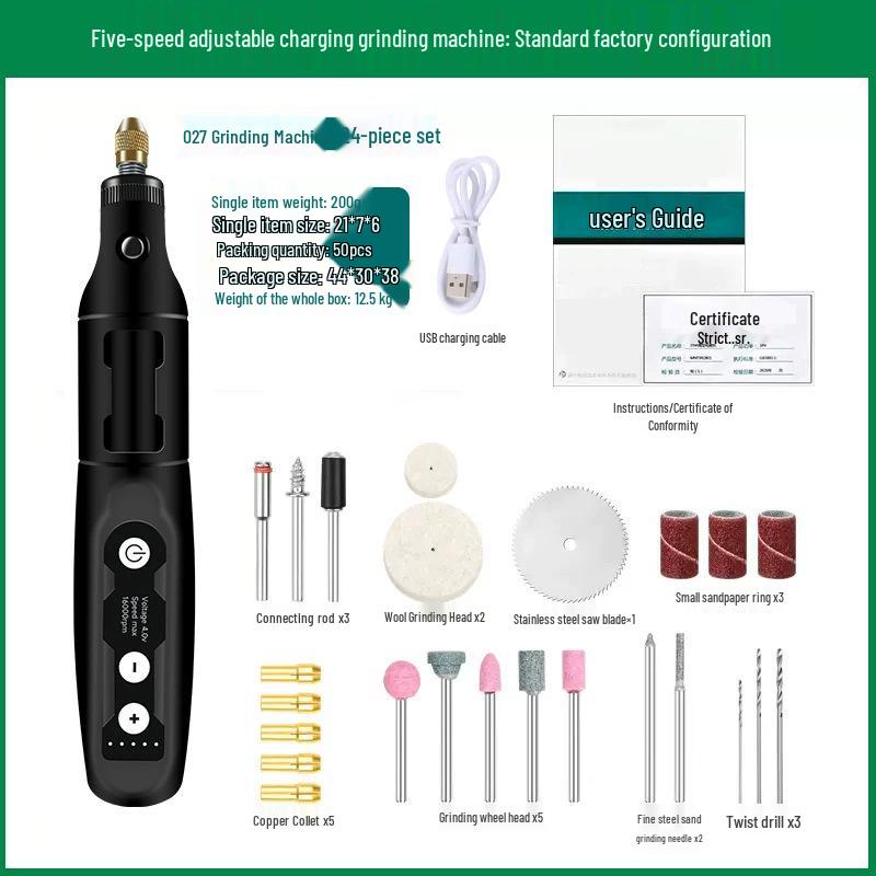 Cordless Mini Electric Nail Grinder & Engraving Pen with USB Charging