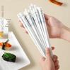 Newcomer Exclusive: 2 Pairs of Non-slip Ceramic Chopsticks - Solid Color, Heat Resistant, Food Grade, Easy To Clean