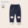JELLYBABY Girls' Cartoon Fleece-Lined Thermal Leggings