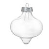 12X Clear Plastic Balls Flat Christmas Baubles Fillable Xmas Tree Ornament Decor