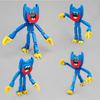 Poppy Playtime Huggy Wuggy Blue Cat Monster Horror Scene Model Small Particle Diy Building Block Plush Toy