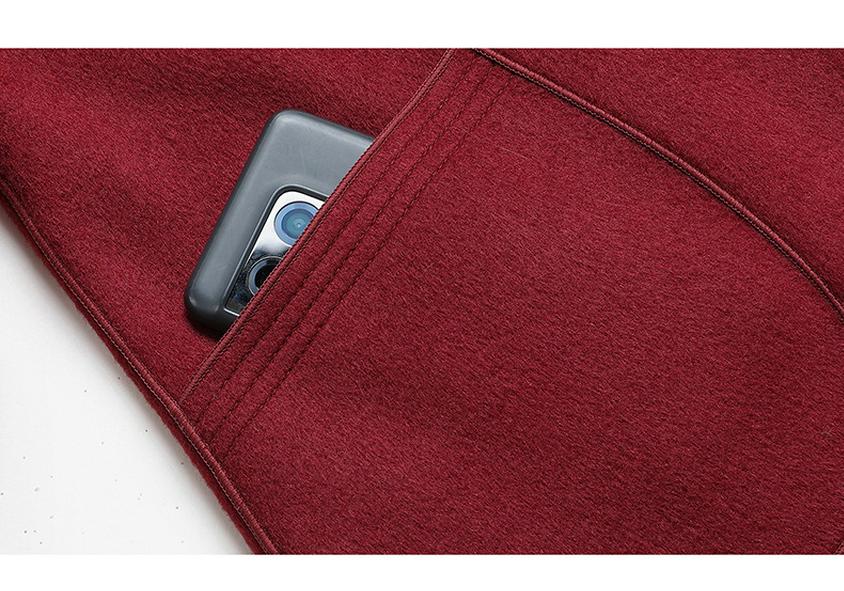 Stylish Slim Fit Double-Sided Woolen Coat for Middle-Aged Women - Versatile Autumn/Winter Wear
