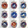 Zodiac Year Of The Horse 2026 Series Pattern Circular Keychain Pendant Backpack Decoration Gifts
