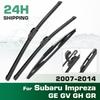For Subaru Impreza GE GV GH GR 2007-2014 2008 Wiper Front & Rear Wiper Blades Windshield Windscreen Window Brushes 24"+16"+16