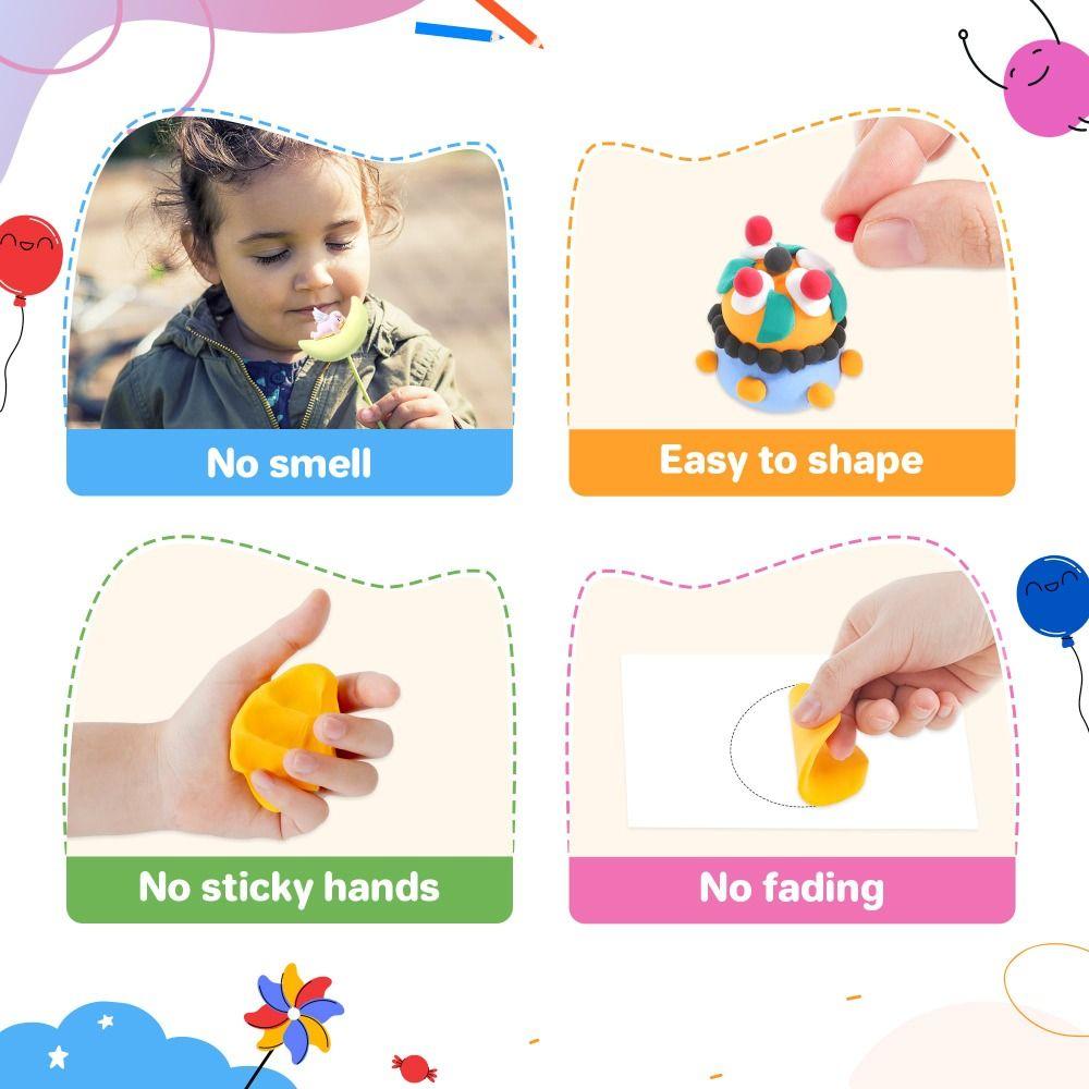 New 24/32 Colors High Quality Polymer Clay Blocks Diy With Tools Oven Bake Clay Colorful Lightweight Molding Plasticine Gift