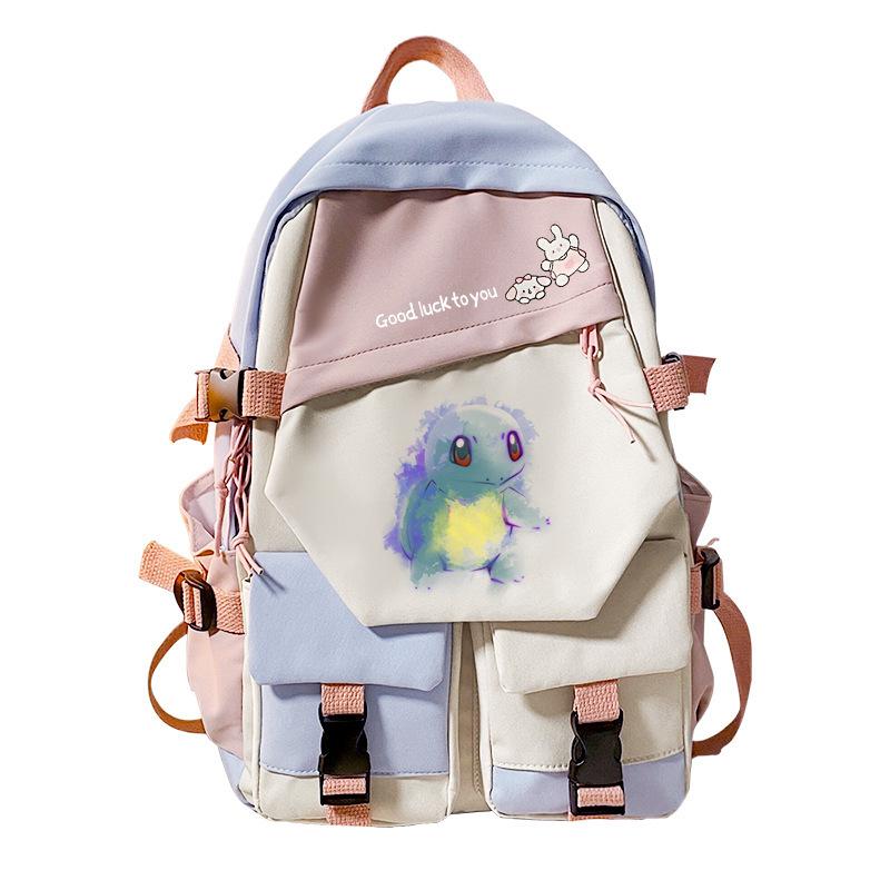 Pokemon Elf Peripheral Printed Casual Backpack Elementary and Secondary School Students Large Capacity Backpack